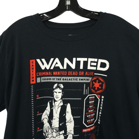 Funko Star Wars Han Solo Wanted Poster Graphic Tee T Shirt XL Smugglers Bounty - Picture 8 of 15